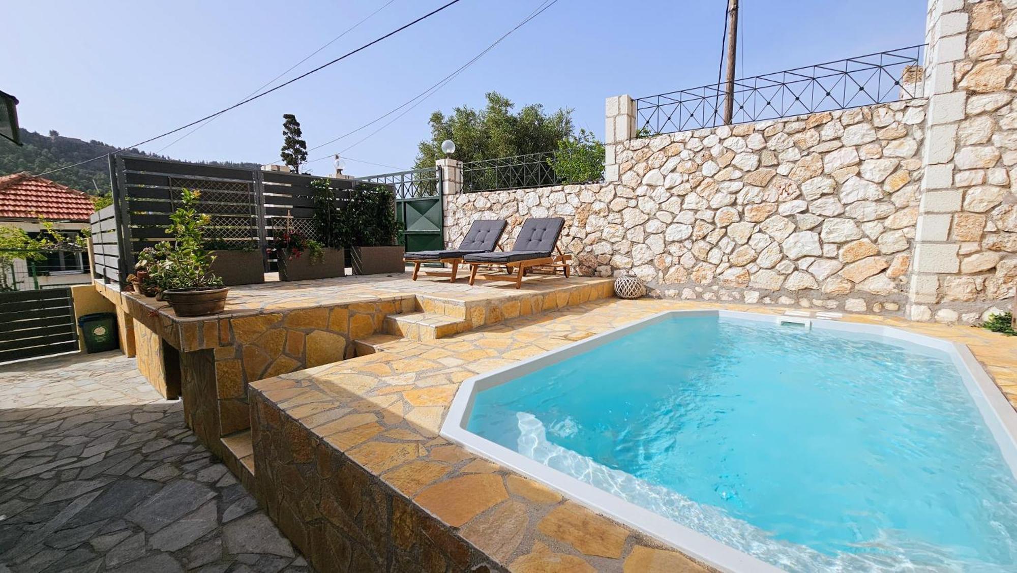 Villa Apoplous With Pool Asos Zewnętrze zdjęcie